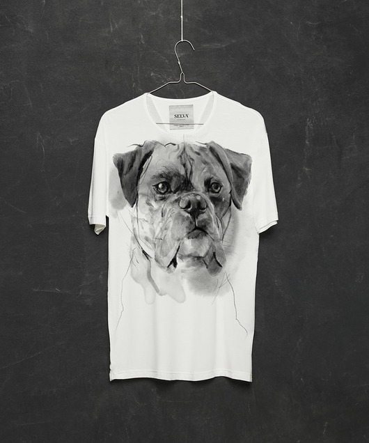 t-shirty męskie Boxer Dog Men's T-shirt white