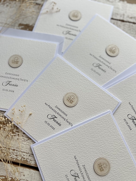 zaproszenia na komunię Najpiękniejsze zaproszenia handmade komunijne, na komunię dla chłopca, dziewc