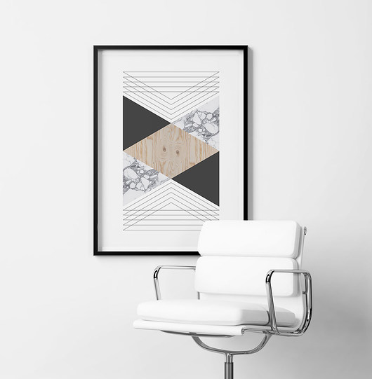PLAKAT GEOMETRIC 3 - skandynawski styl PLAKATY GEOMETRYCZNE