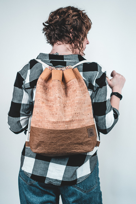 plecaki Nieprzemakalny workoplecak z tkaniny korkowej KORKO