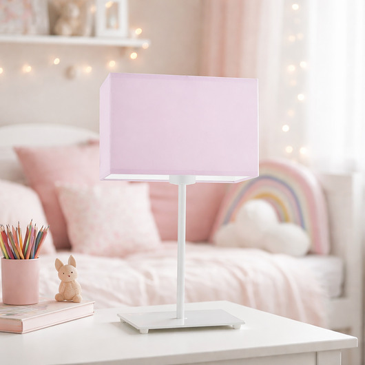 lampy do pokoju dziecka Minimalistyczna lampka nocna dla dziecka z abażurem AMALFI KIDS