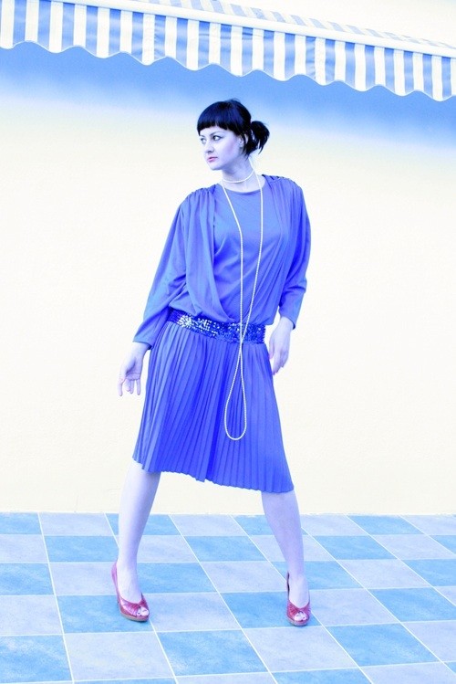 Niebieska sukienka Mademoiselle Patrini
