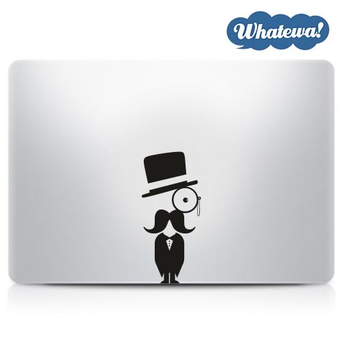 Naklejka na laptop Pan Wąs Whatewa