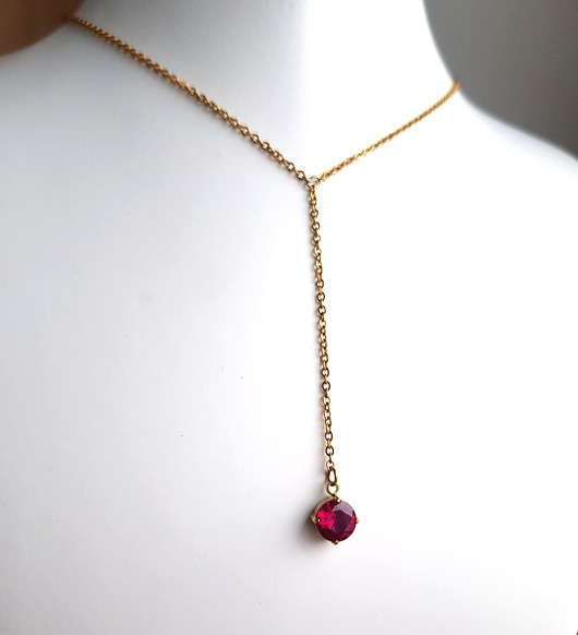 złote naszyjniki Naszyjnik Simply Amaranth Dot