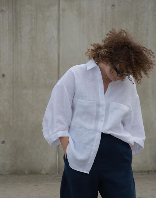 koszule damskie Lniana koszula MARIKO 100% LEN