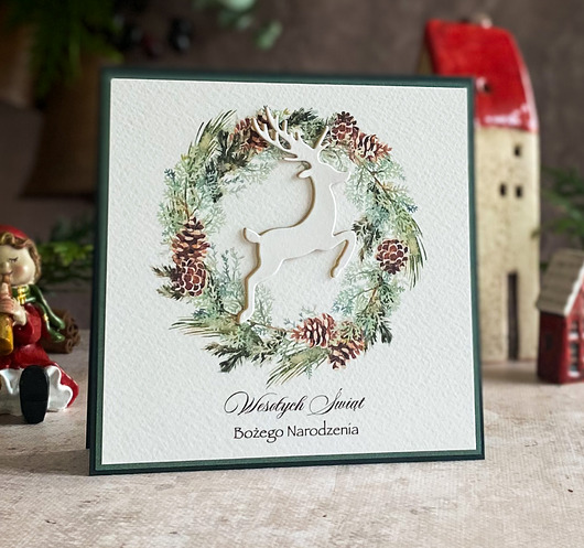 kartki świąteczne Personalizowana kartka na Boże Narodzenie, BN 10E