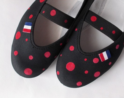 Czarna biedronka - ręcznie malowane buty Czarna Biedronka