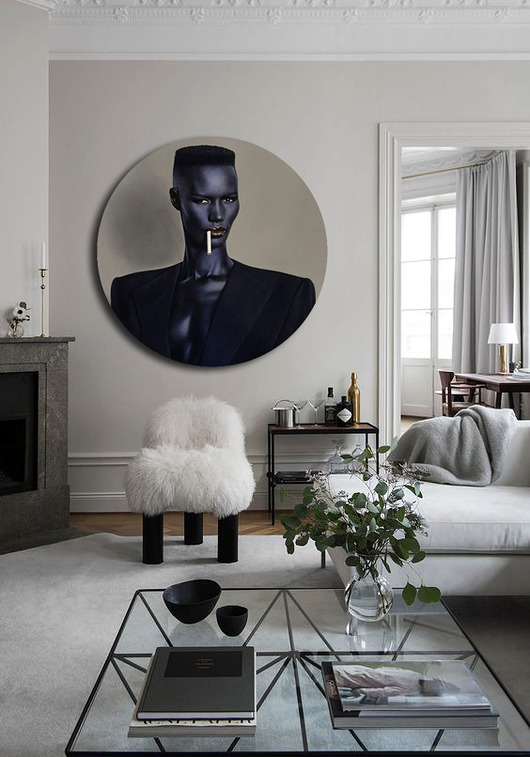 Grace Jones - okrągły obraz Lucci Design
