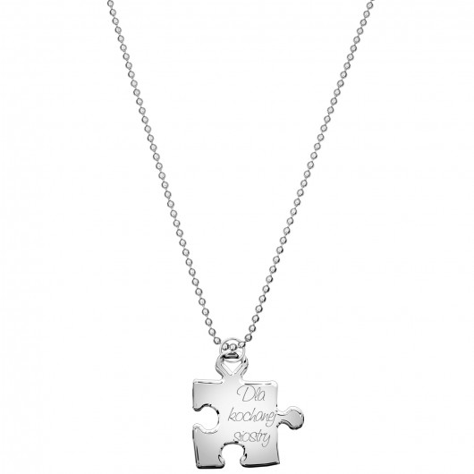 Naszyjnik Dolce – puzzle z grawerem by ilo