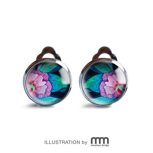 PINK FLOWER klipsy muamua design
