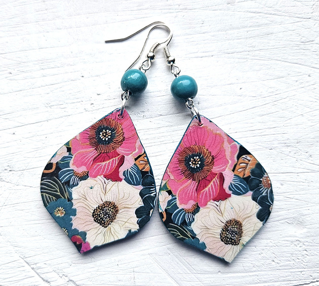 kolczyki drewniane Jeśli będę taka