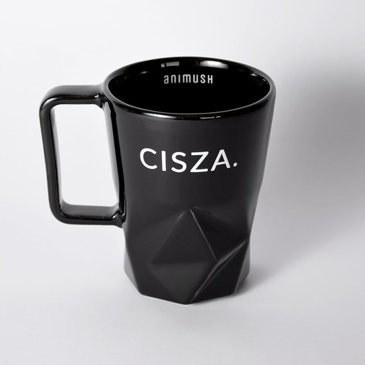 kubek czarny CISZA. ANIMUSH