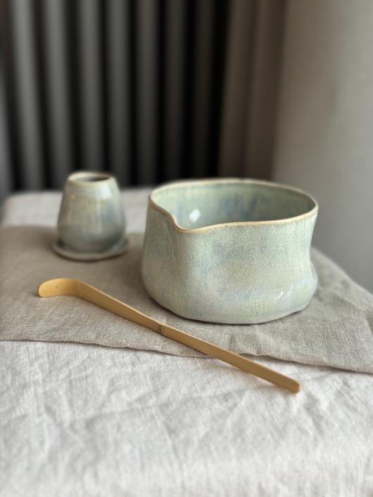 kubki Zestaw do matcha (matchawan + stojak)