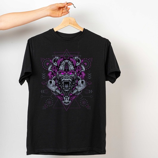 t-shirty męskie Koszulka  z nadrukiem Robotic gorilla