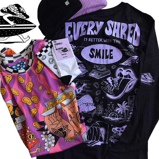 bluzy męskie Czarny Longsleeve Shrooms