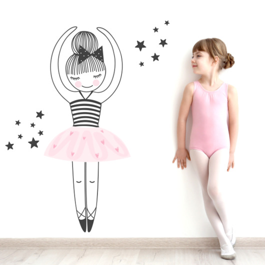 BALETNICA, BALERINA NAKLEJKA DLA DZIECI 100CM Dekoracjan