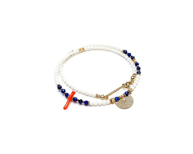 chokery Sea collection - Koral white /choker/ 02.06.25