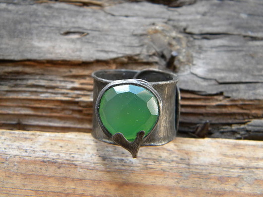 Roman Ancient Ring ;)  zielony chalcedon  Beata Trotter