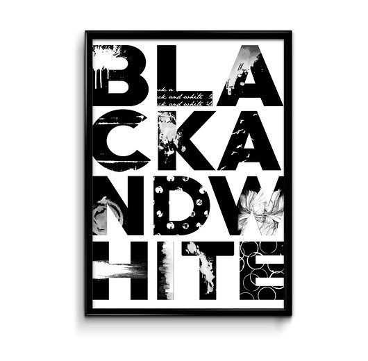 Plakat Black and white 30x40 Bury Lis