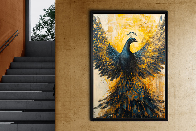 plakaty Złoty paw - grafika na plakacie