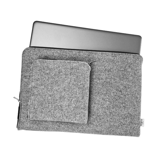 etui na laptopa POKROWIEC filcowy na laptopa czarny zamek