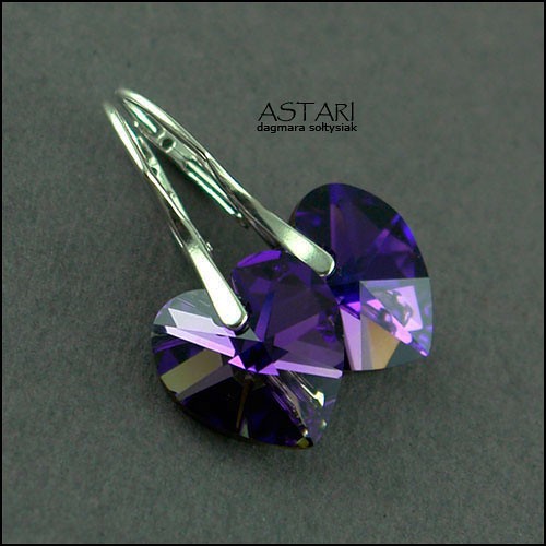 kryształ SWAROVSKI HEART - HELIOTROPE Astari