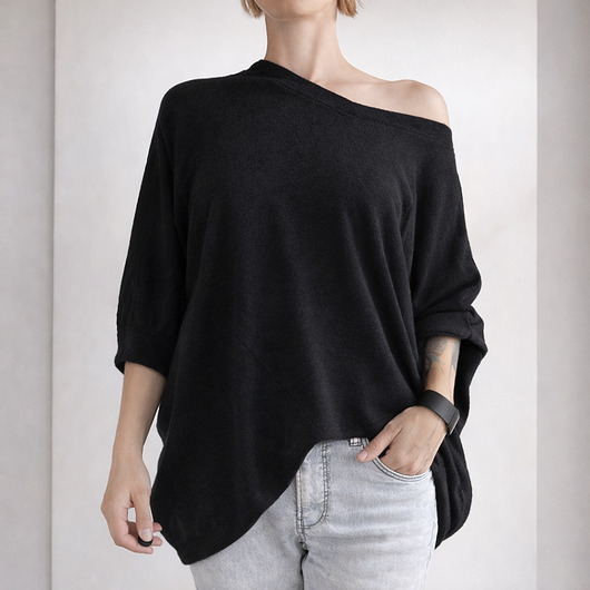 swetry damskie Sweter VV Czarny