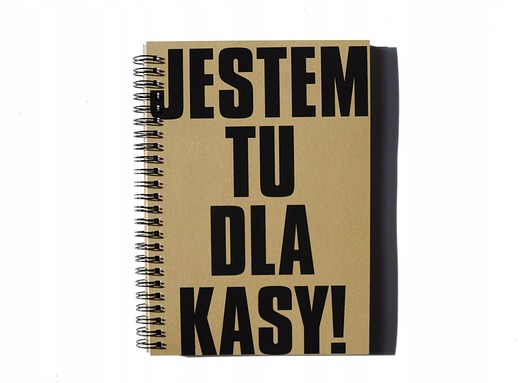 notatniki i albumy Jestem tu dla kasy, notatnik
