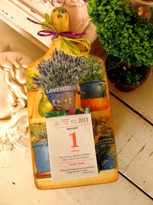 Lawendowy doniczka kalendarz 2011  AvA