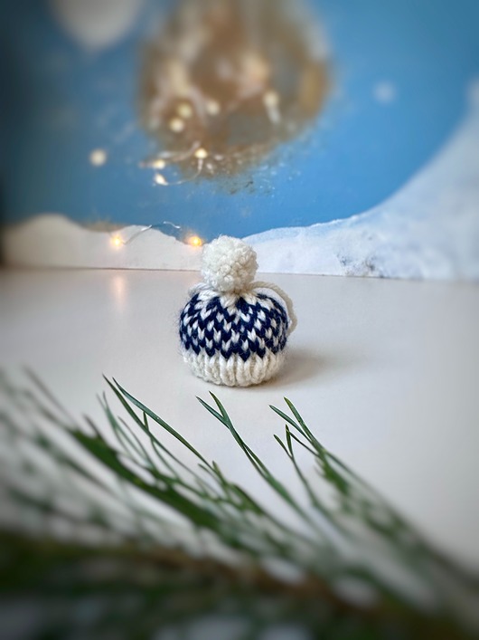 dekoracje świąteczne Ozdoba choinkowa, zawieszka, mini-czapeczka