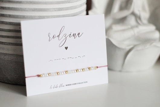 bransoletki na sznurku RODZINA Morse Code Bracelet