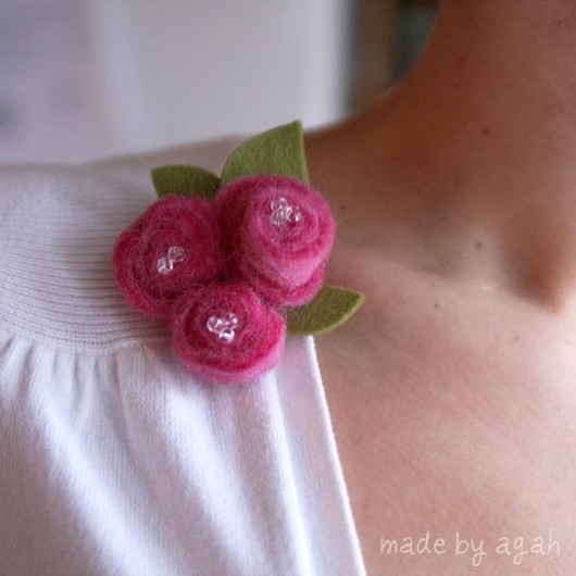 Broszka Rosette  made by agah