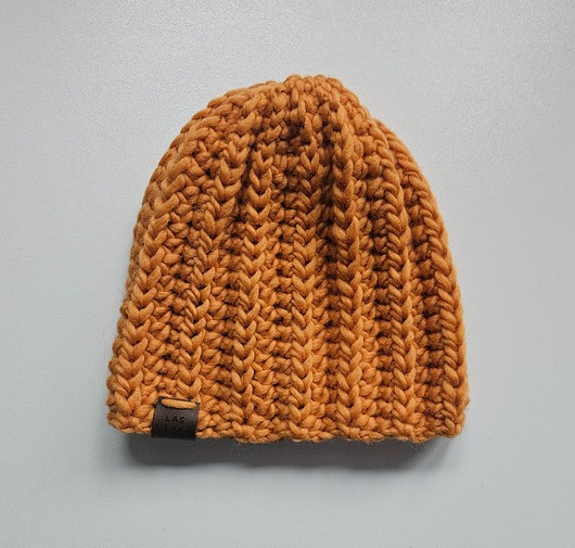 czapki damskie Czapka wełniana mandarynkowa