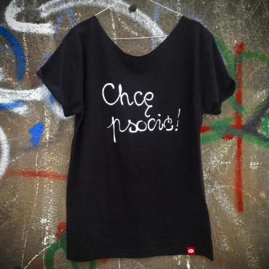 Chcę psocić! t-shirt / czarny / S familove