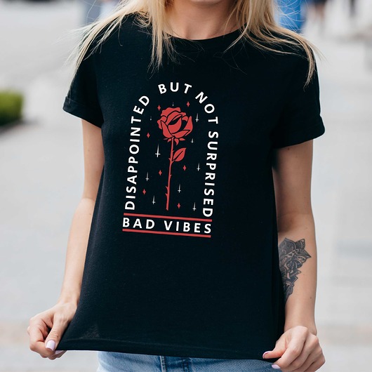 t-shirt damskie Koszulka damska organiczna Disapointed