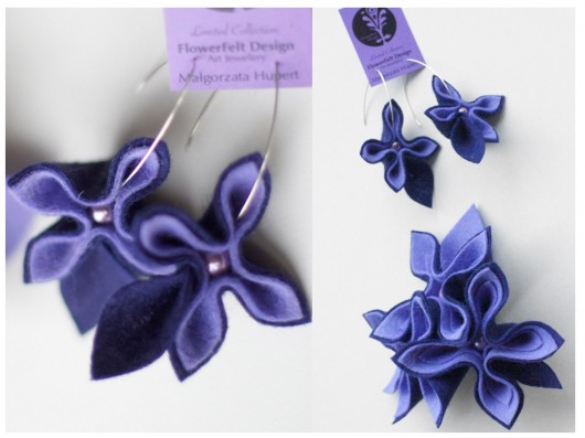 granat z lawendą FlowerFelt Design