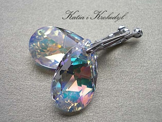 KLIPSY kryształ SWAROVSKI MIGDAŁY AB Katia i krokodyl