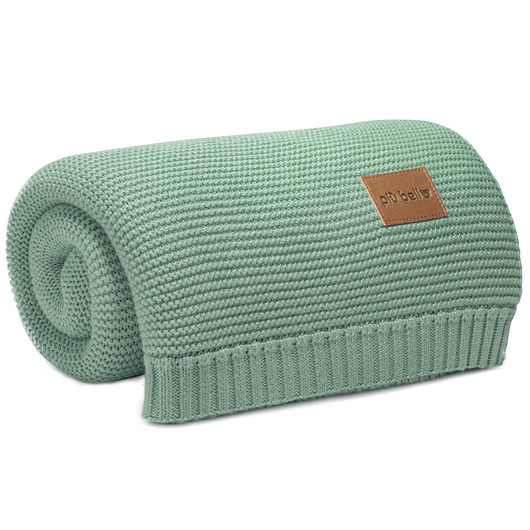 kocyki, kołderki, pościel dla dzieci DUŻY KOC BAMBUSOWY 100x120 DLA DZIECKA ZIELONY