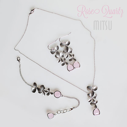 Komplet Rose Quartz  Mitsu