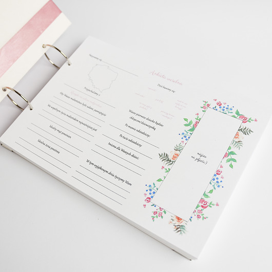 Ankiety ślubne fotobudka 70 kart Papiernik