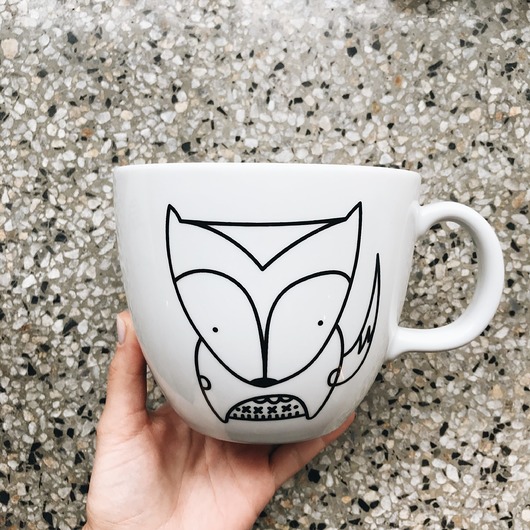 kubki kubek z lisem 1L  kubek gigant