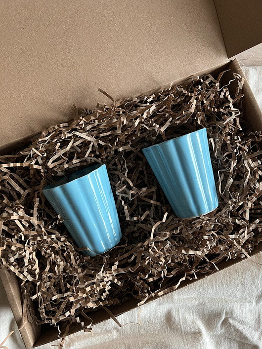 kubki Zestaw prezentowy 2 kubki porcelanowe