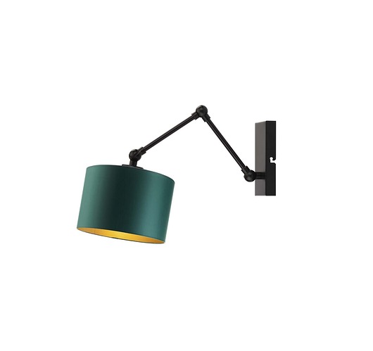 kinkiety Regulowany kinkiet do sypialni w stylu urban jungle TULON GOLD