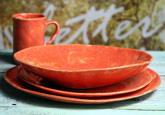 miska ceramiczna - czerwona duża Studio Mini Forma