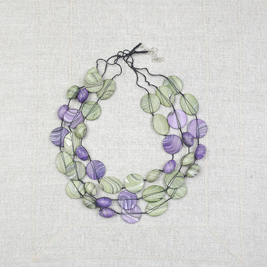 korale 7007 Naszyjnik Lawendowa Szałwia