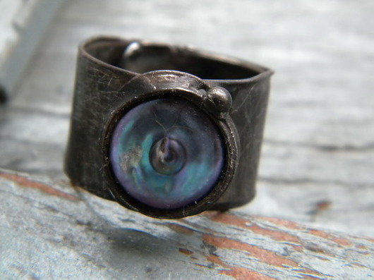 Roman Ancient Ring ;) tęczowa perła Beata Trotter