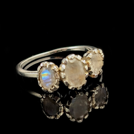 pierścionki srebrne Pierścionek trzy księżyce