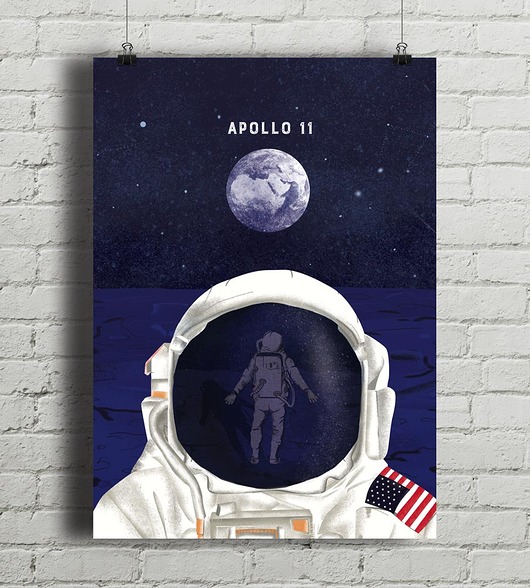 Plakat Apollo 11  minimalmill