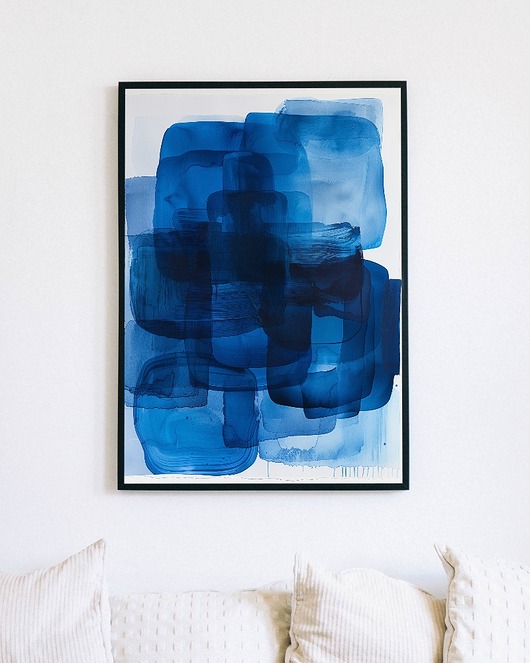 plakaty Plakat - Blue splash