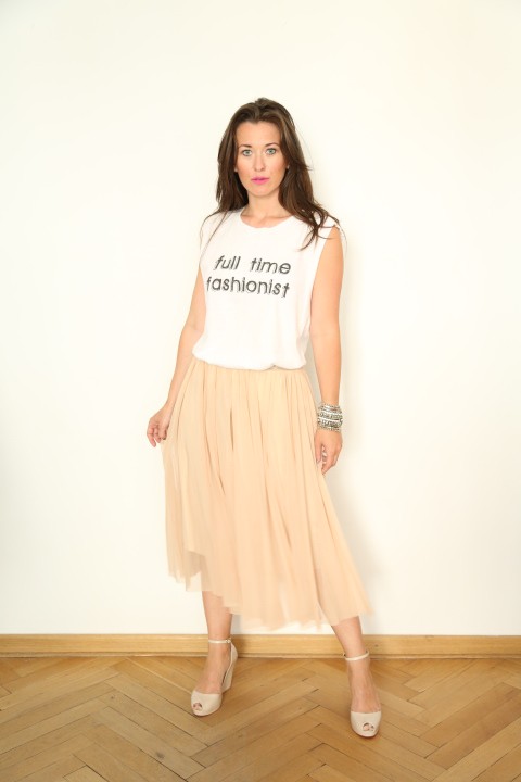beżowa spódnica Fashion my love Fashion my love